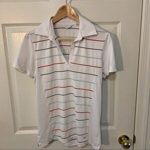 EUC Callaway Striped Golf Polo